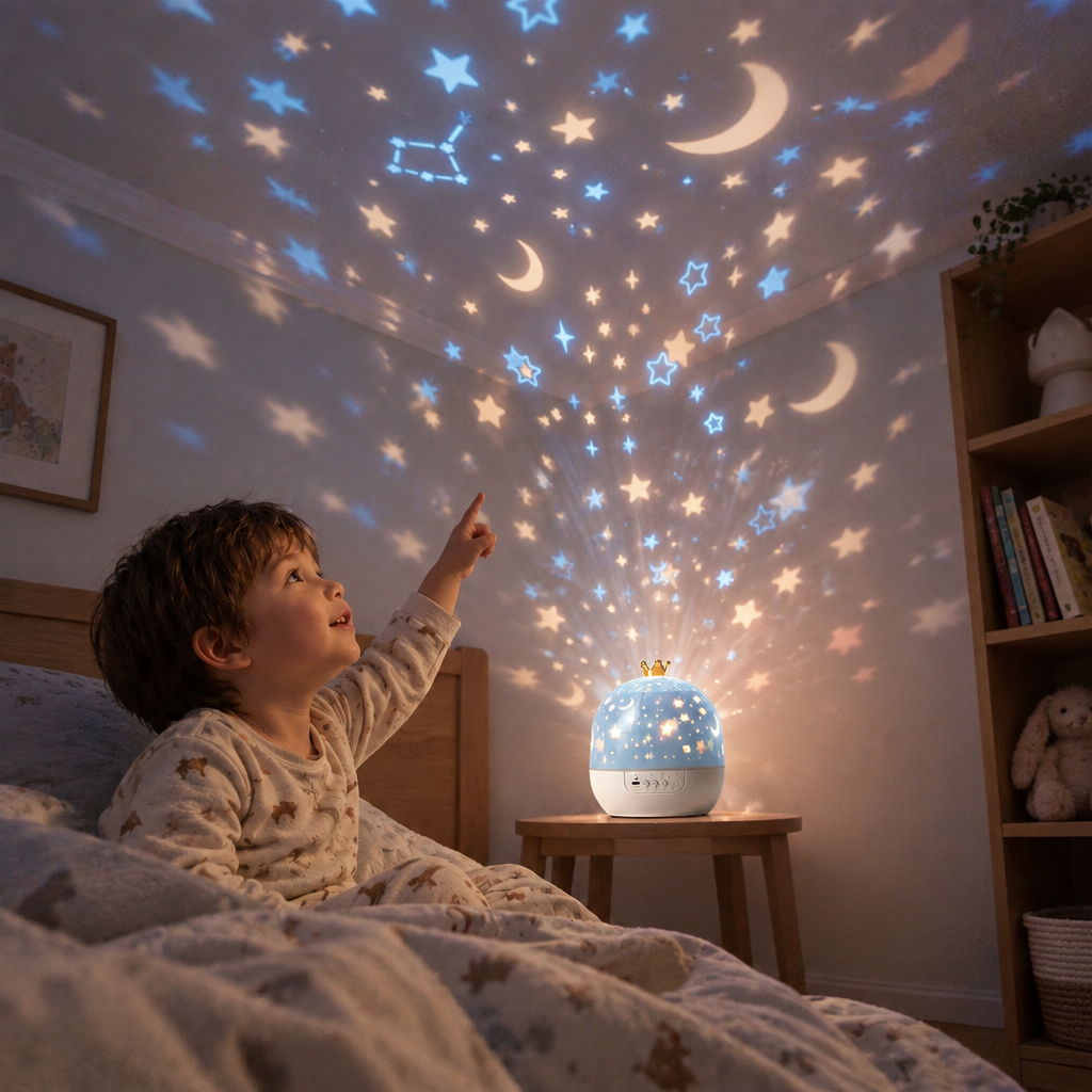 Projektor Nocnego Nieba — lampka LED z muzyką i slajdami — zdjęcie od klienta