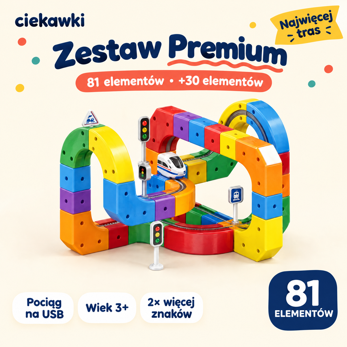 Zestaw Premium — 81 elementów